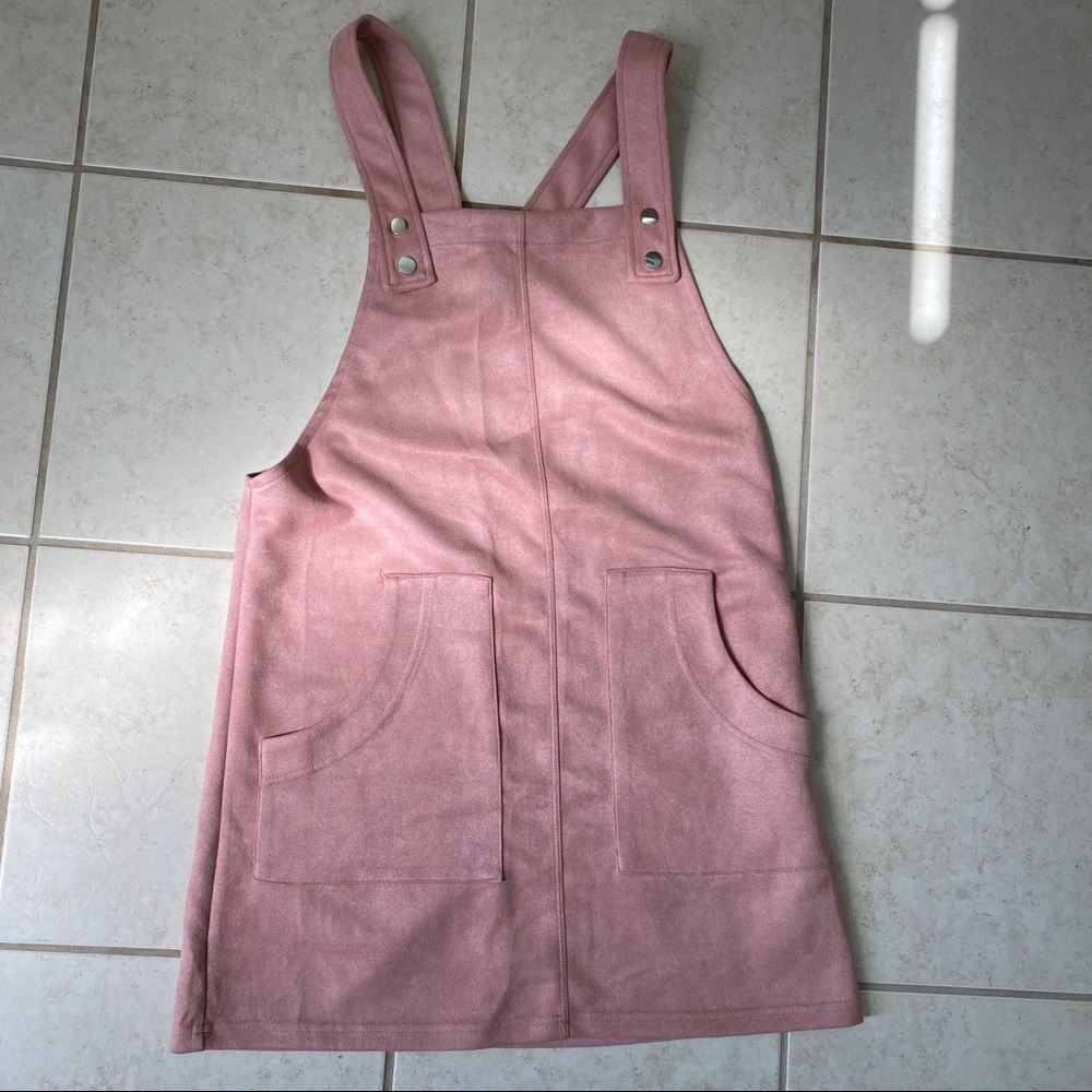 Pink suede jumper